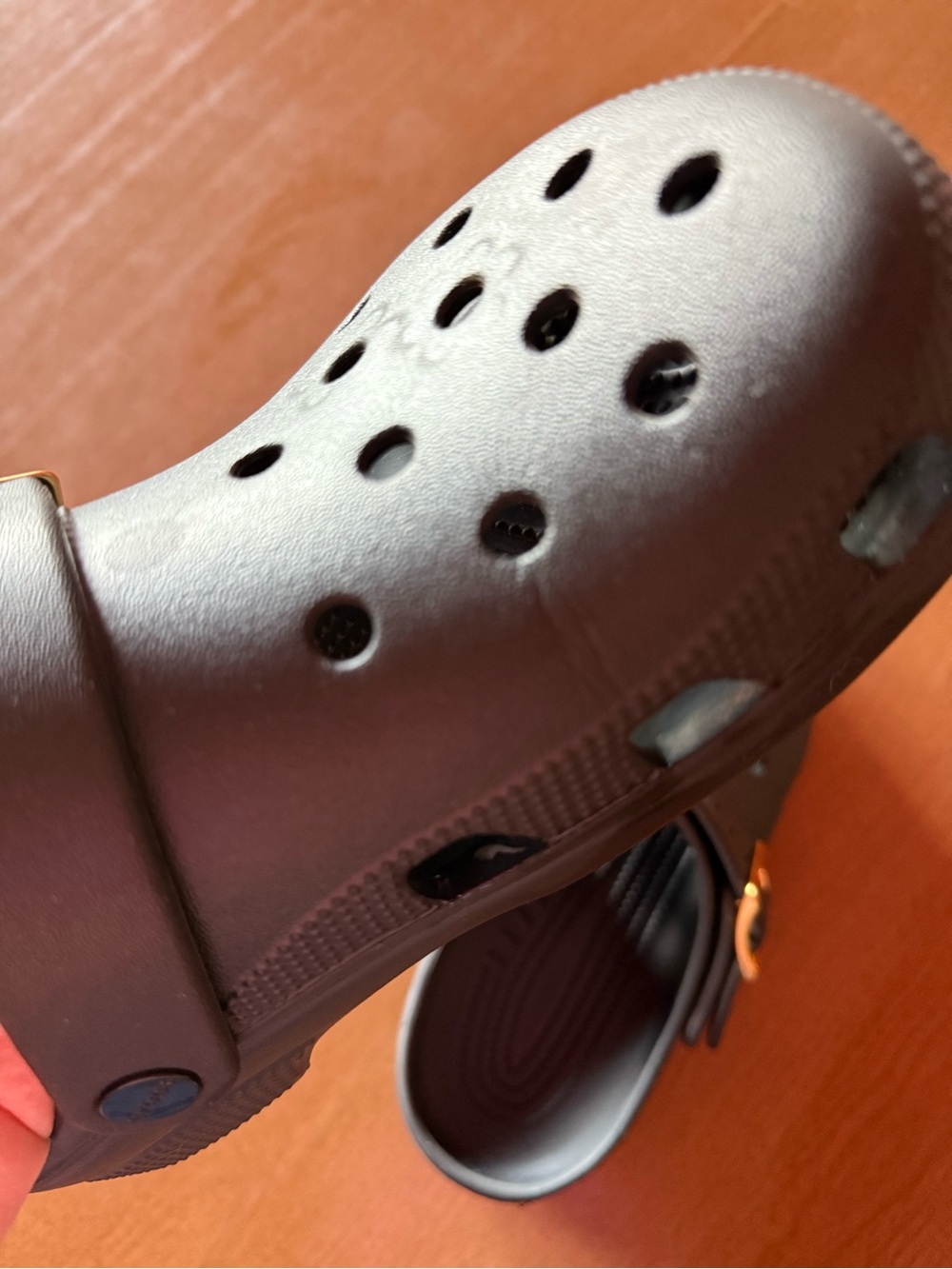 Metallic Big Buckle Clogs - Picture 4 of 5